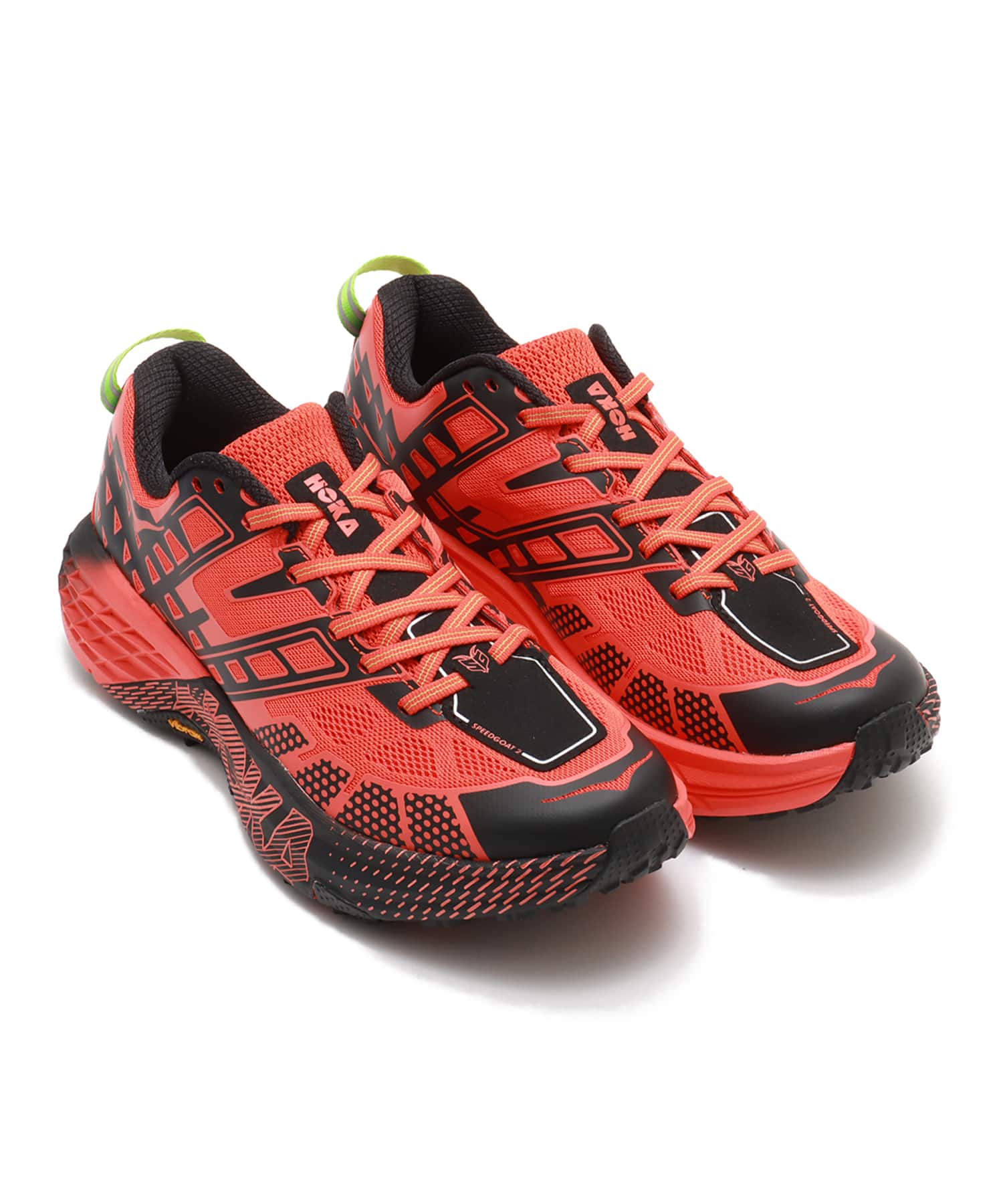 HOKA SPEEDGOAT 2 TOMATO / ELECTRIC GREEN(ホカ スピード HOKA SPEEDGOAT 2 TOMATO / ELECTRIC GREEN(ホカ スピード