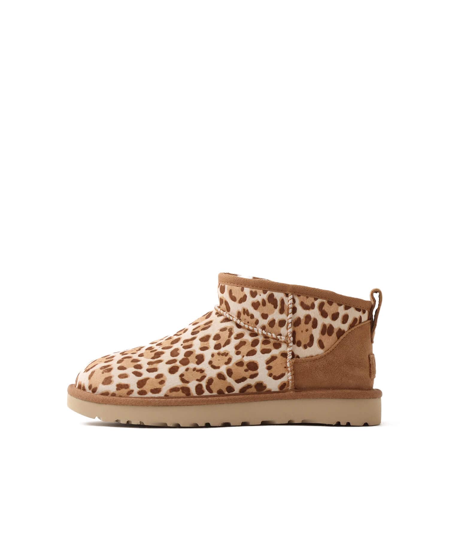 UGG W CLASSIC ULTRA MINI PLAINS LEOPARDのメイン画像