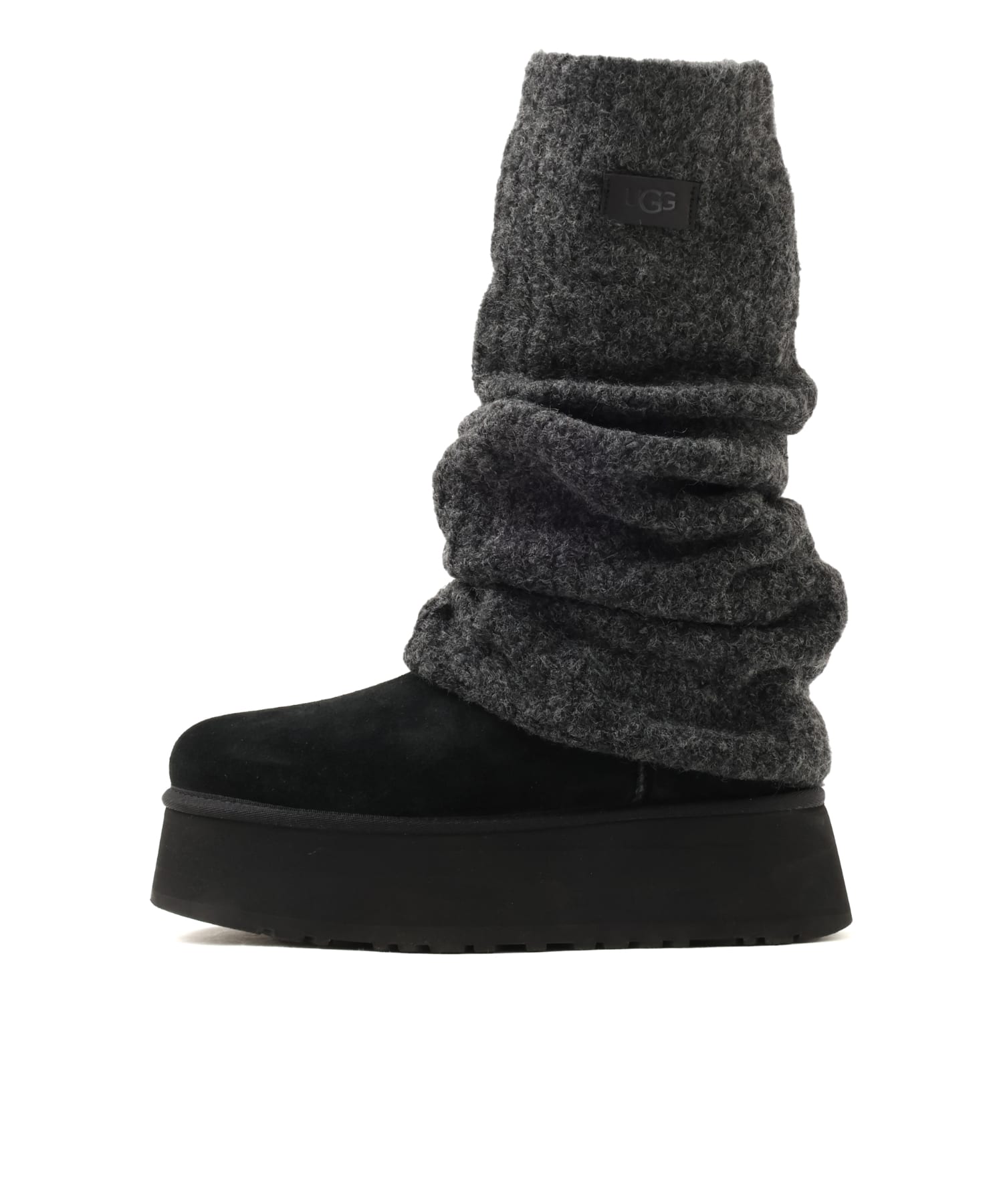 UGG W CLASSIC MINI DIPPER LEGWARMER BLACKのメイン画像