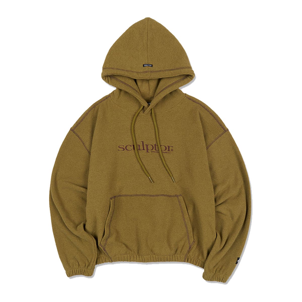 SCULPTOR Fuzzy Converstitch Hoodie GREEN 21HO-Iのメイン画像