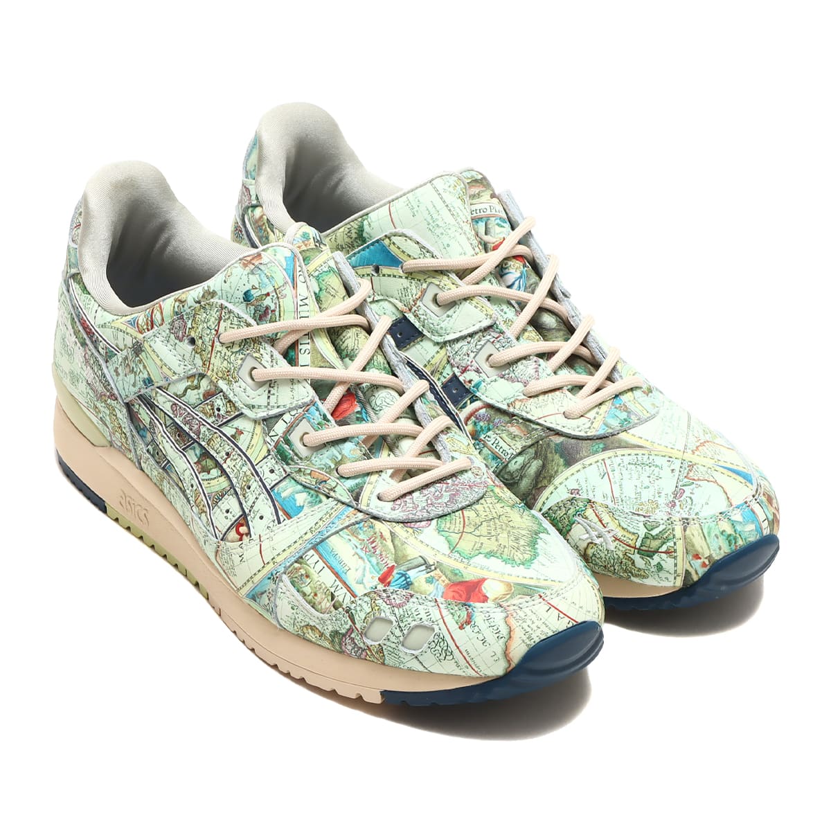 asics GEL-LYTE III OG AGED MAP ICE GREEN/MIDNIGHT BLUE 22FW-S