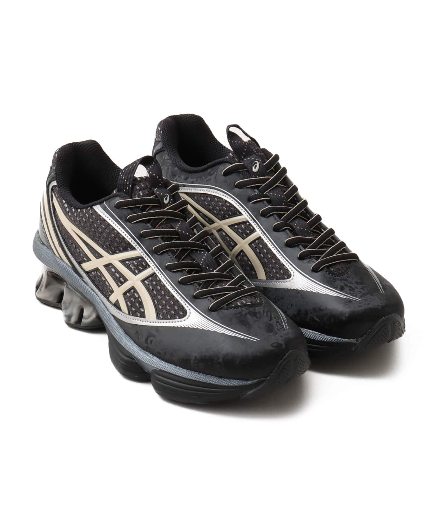asics US6-S GEL-KINETIC FLUENT BLACK/VANILLAのメイン画像