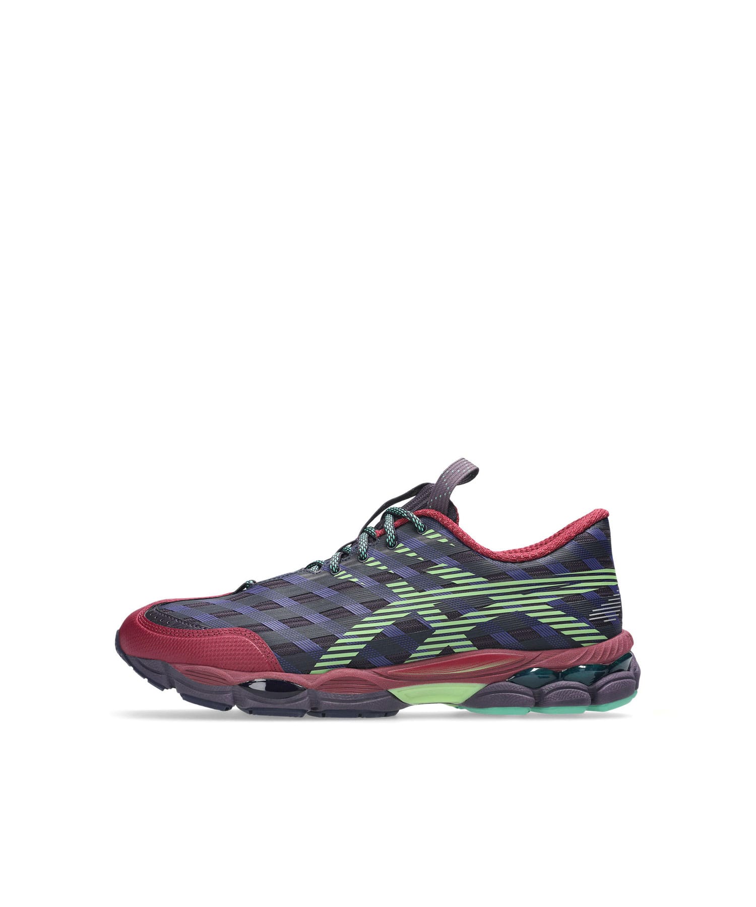 asics US8-S GEL-SJ33 DEEP PLUM/FRESH GRASSのメイン画像