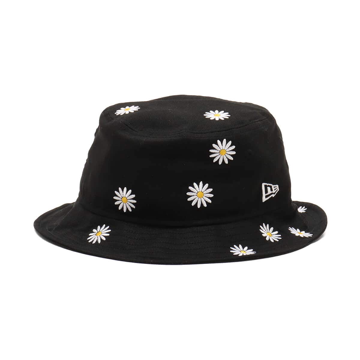 NEW ERA BUCKET01 Flower Embroidery BLACKのメイン画像
