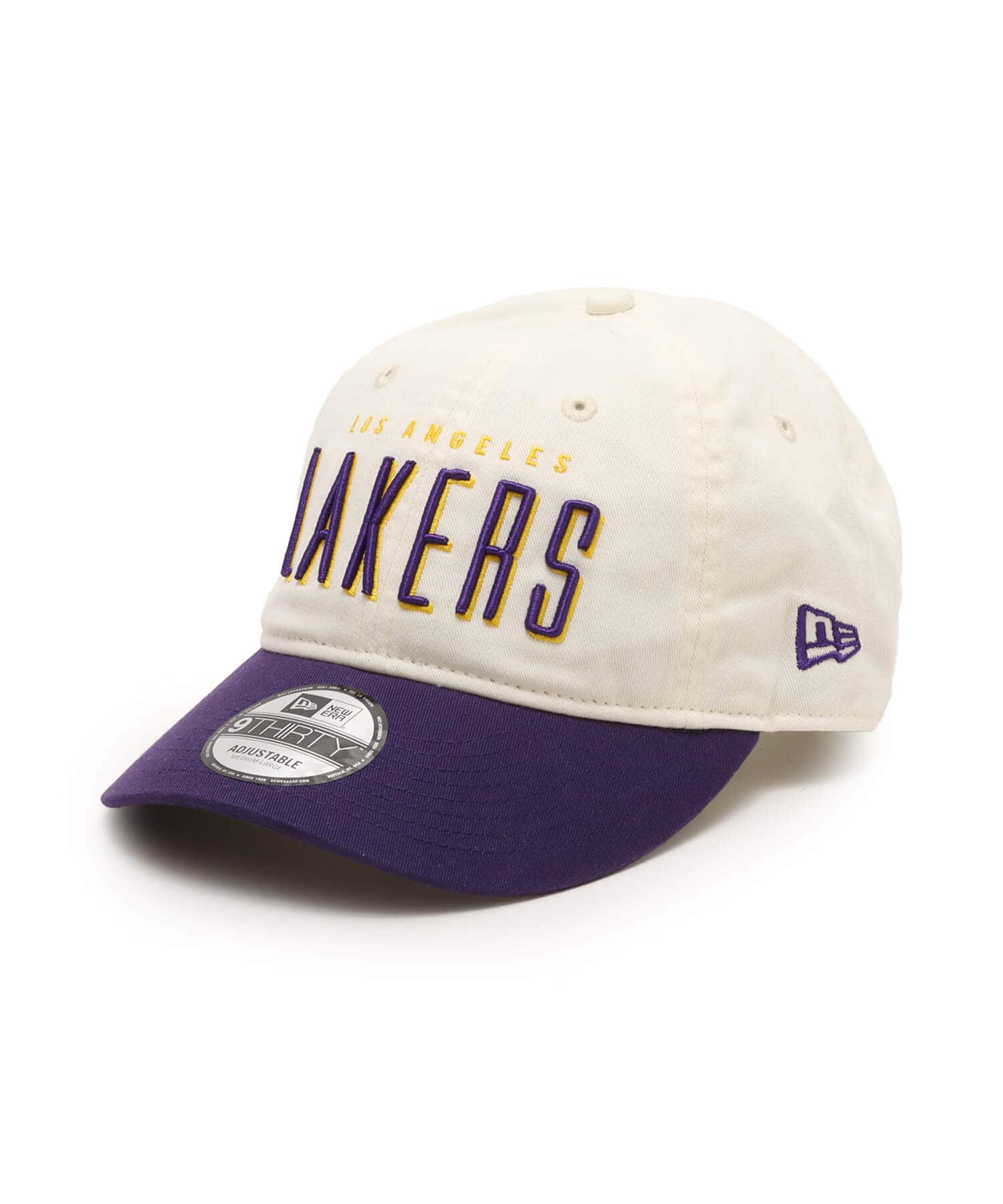 NEW ERA 9THIRTY LS League Buckle Los Angeles LakersL WHITEのメイン画像