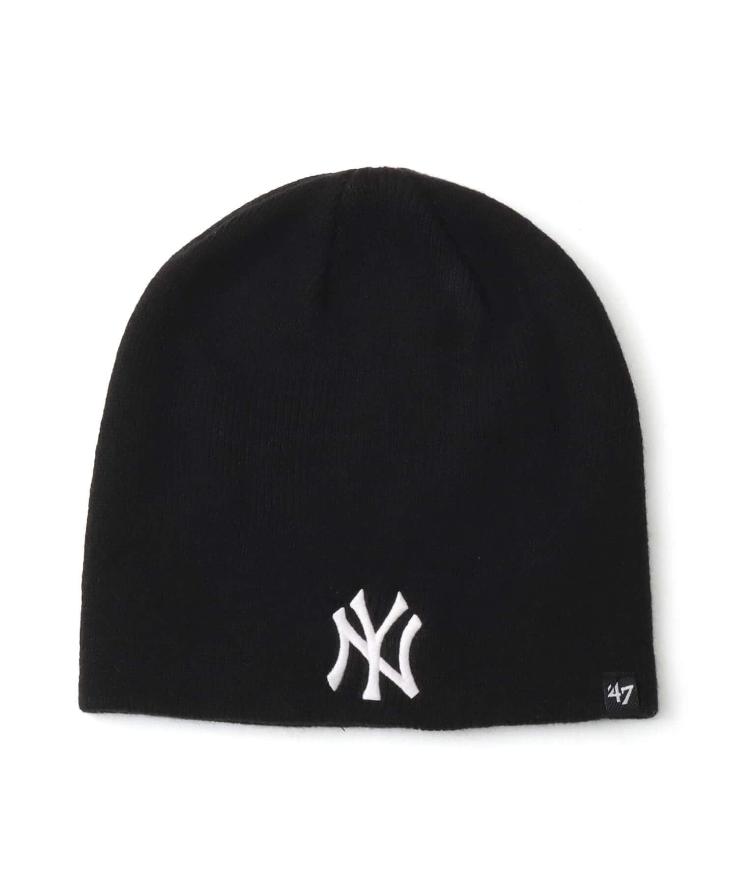 47 BEANIE NEW YORK YANKEES BLACKのメイン画像