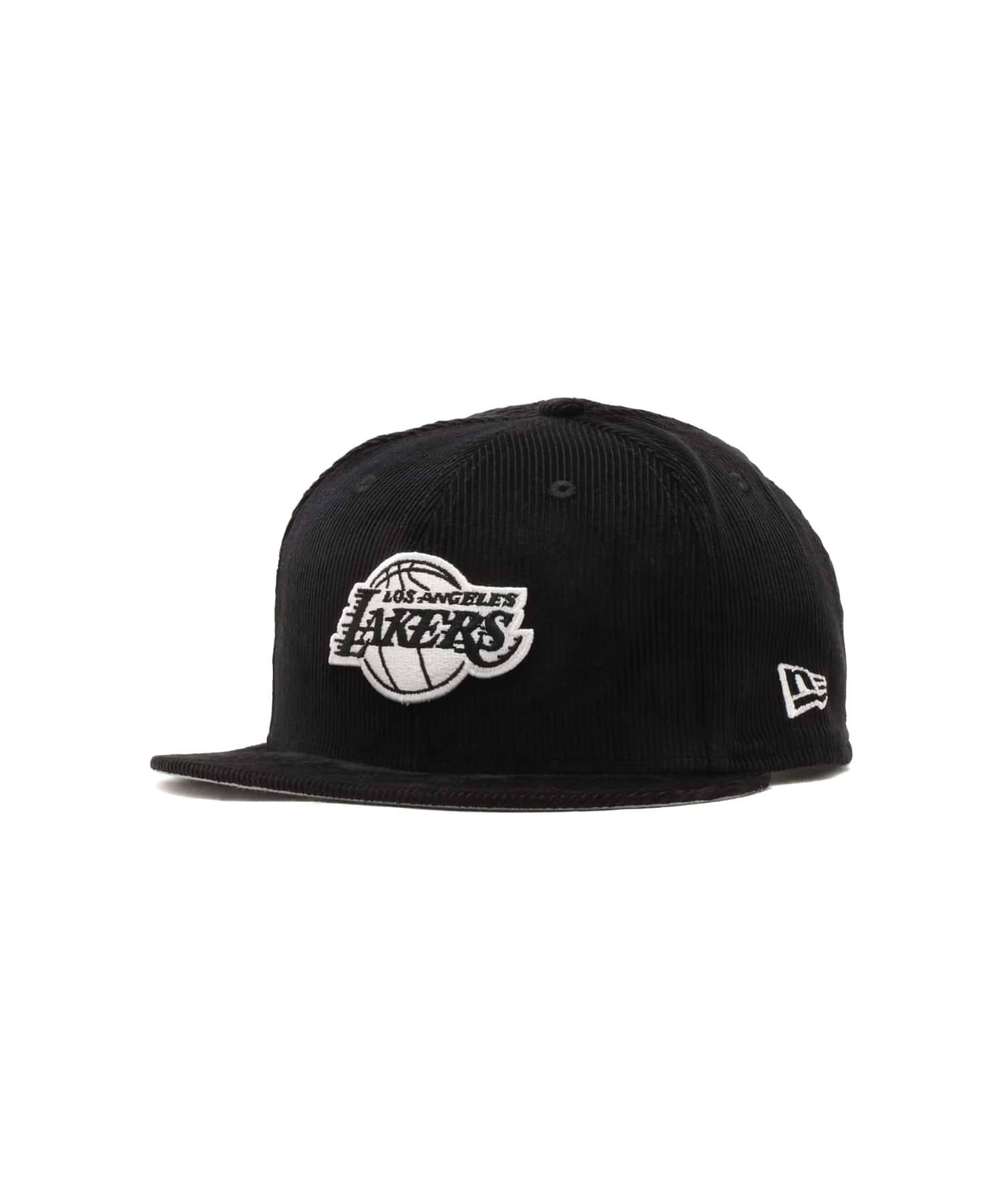 NEW ERA 9FIFTY Los Angeles Lakers Corduroy Black and White BLACKのメイン画像