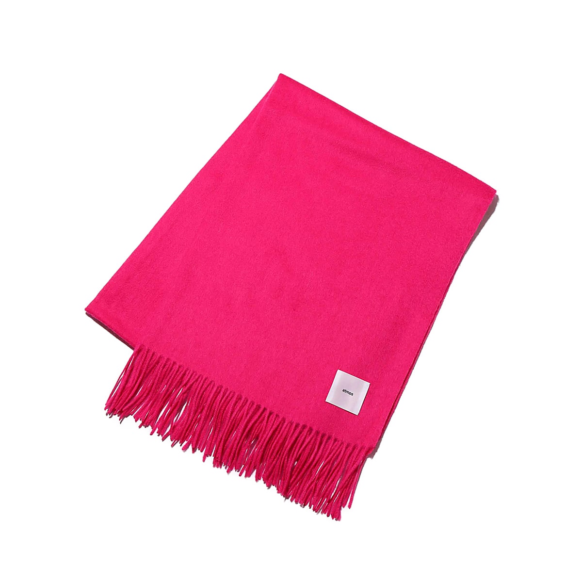 atmos pink カシミヤ ブレンド ストール DARK PINKのメイン画像