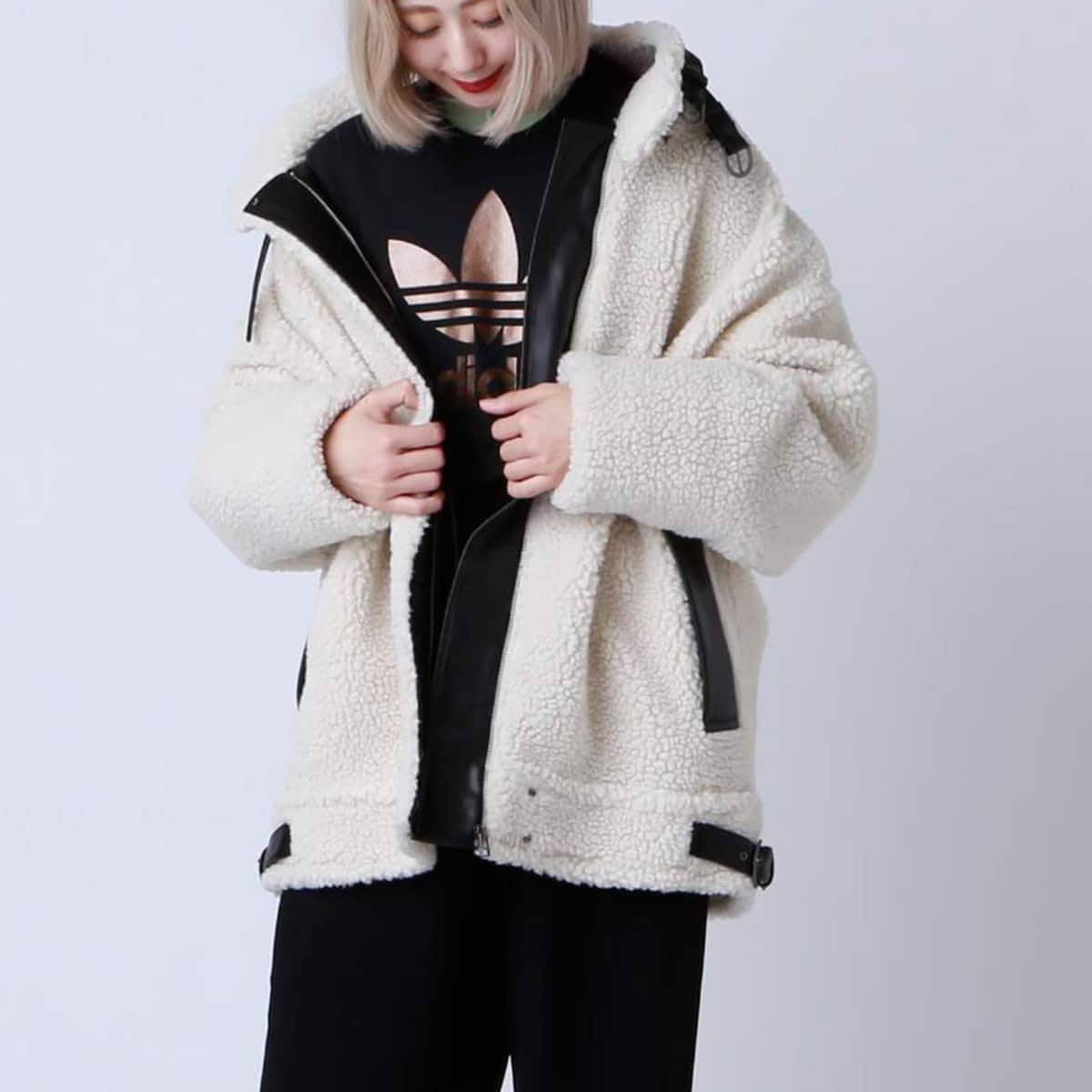 atmos pink フライト ボアコート OFF WHITE 19FW-I_photo_large