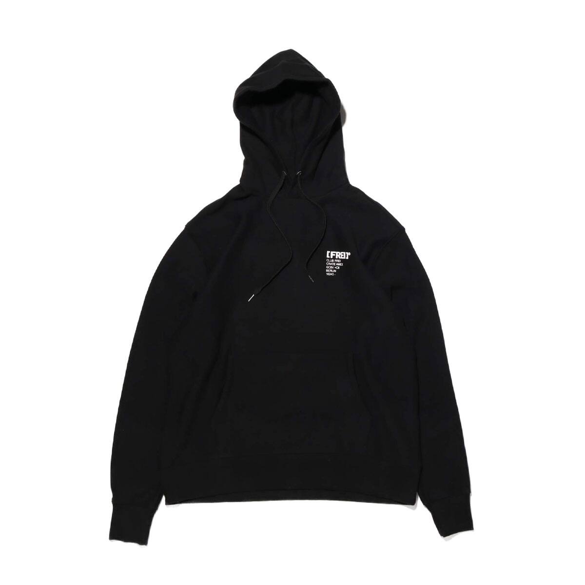 FREI RECEIPT HOODIE BLACK 20SP-I