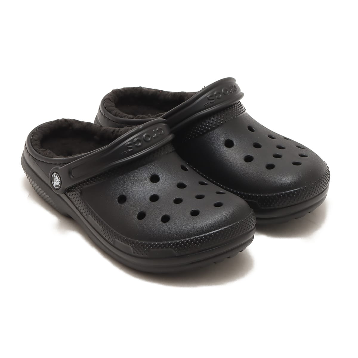 crocs Classic Lined Clog Black/Black 23FW-Iのメイン画像