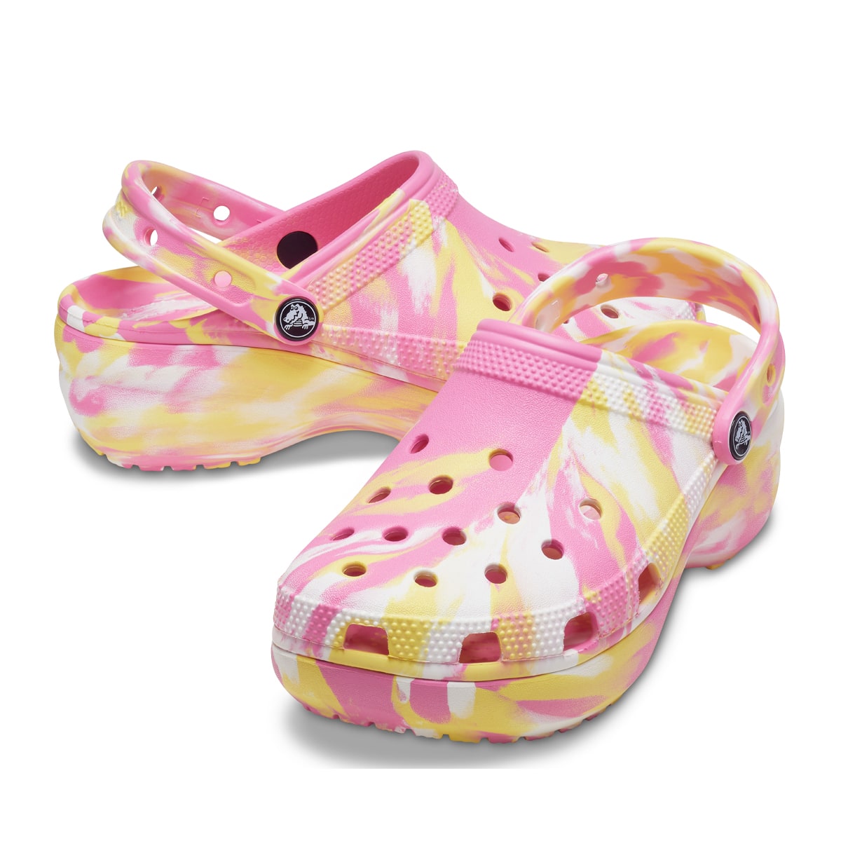 crocs Classic Platform Marbled Clog W Pink Lemonade/Multi 21SS-I