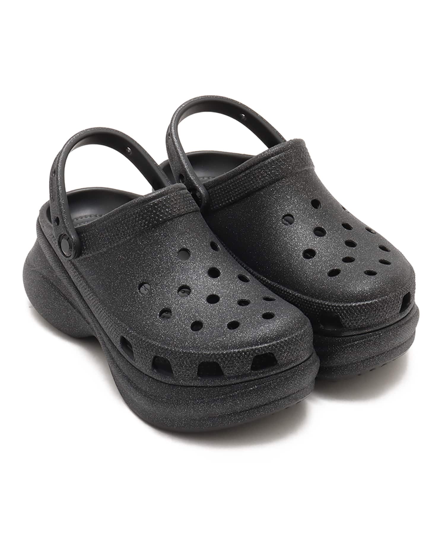 crocs Bae Glitter Clog Blackのメイン画像