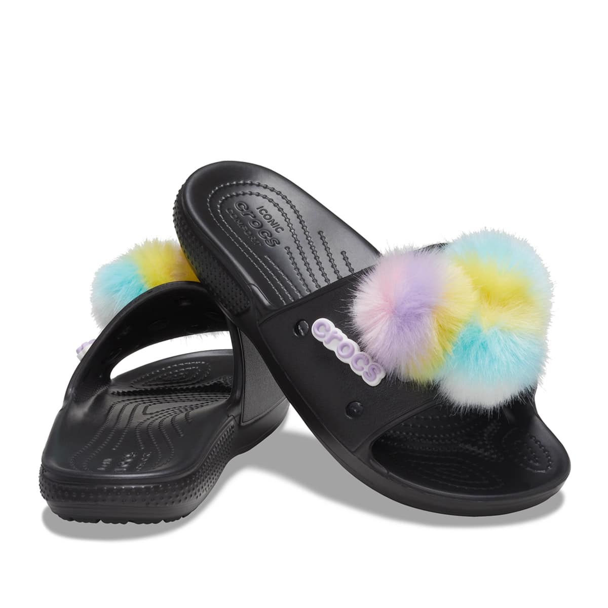 crocs Classic Crocs Fur Sure Slide Black 21SS-I