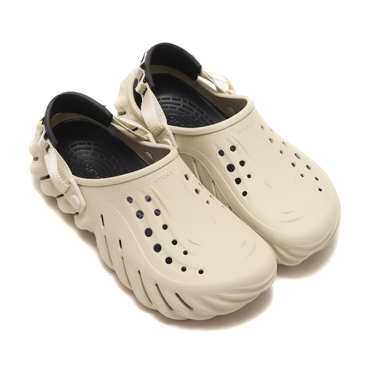 crocs Echo Clog Bone/Black