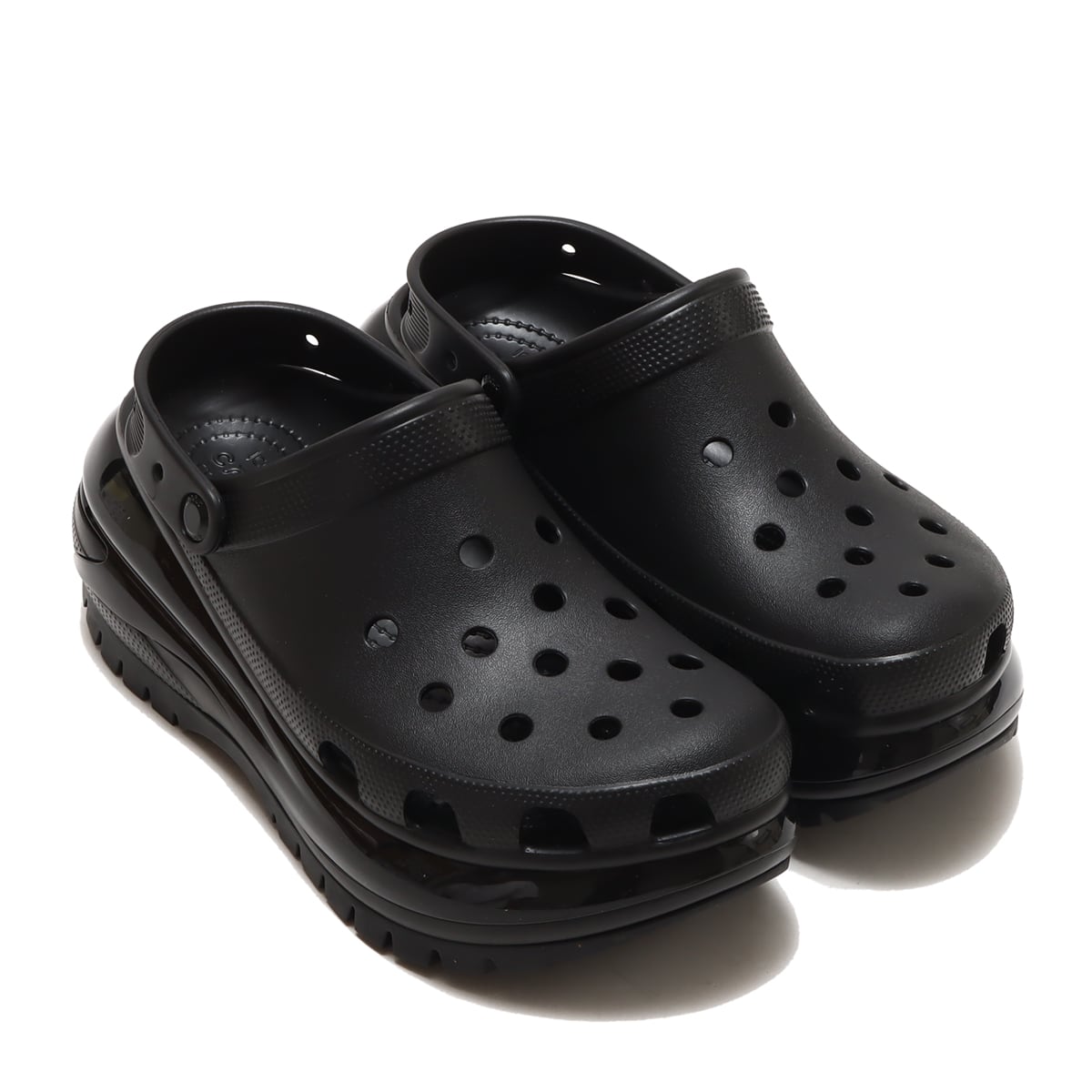 超爆安 クロックスCrocs Mega Crush Clog BLACK・28cm サンダル