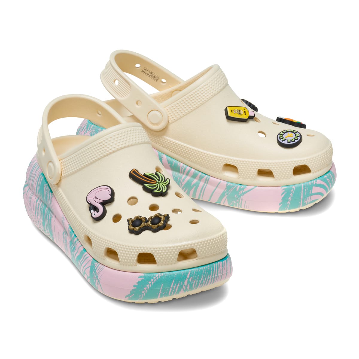 crocs ClassicCrushSpringBreakClog Vanilla/Multi