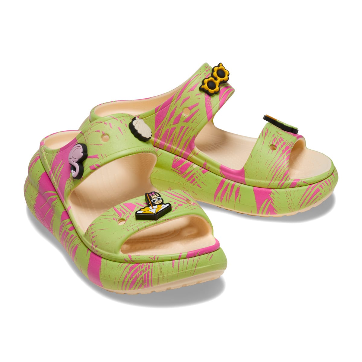 crocs ClassicCrushSpringBreakSandal Vanilla/Multi 23SS-S