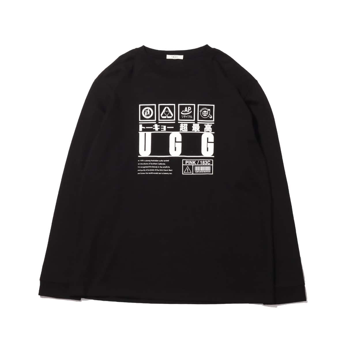 UGG PEPRESENT LS TEE BLACK 20SS-S_photo_large