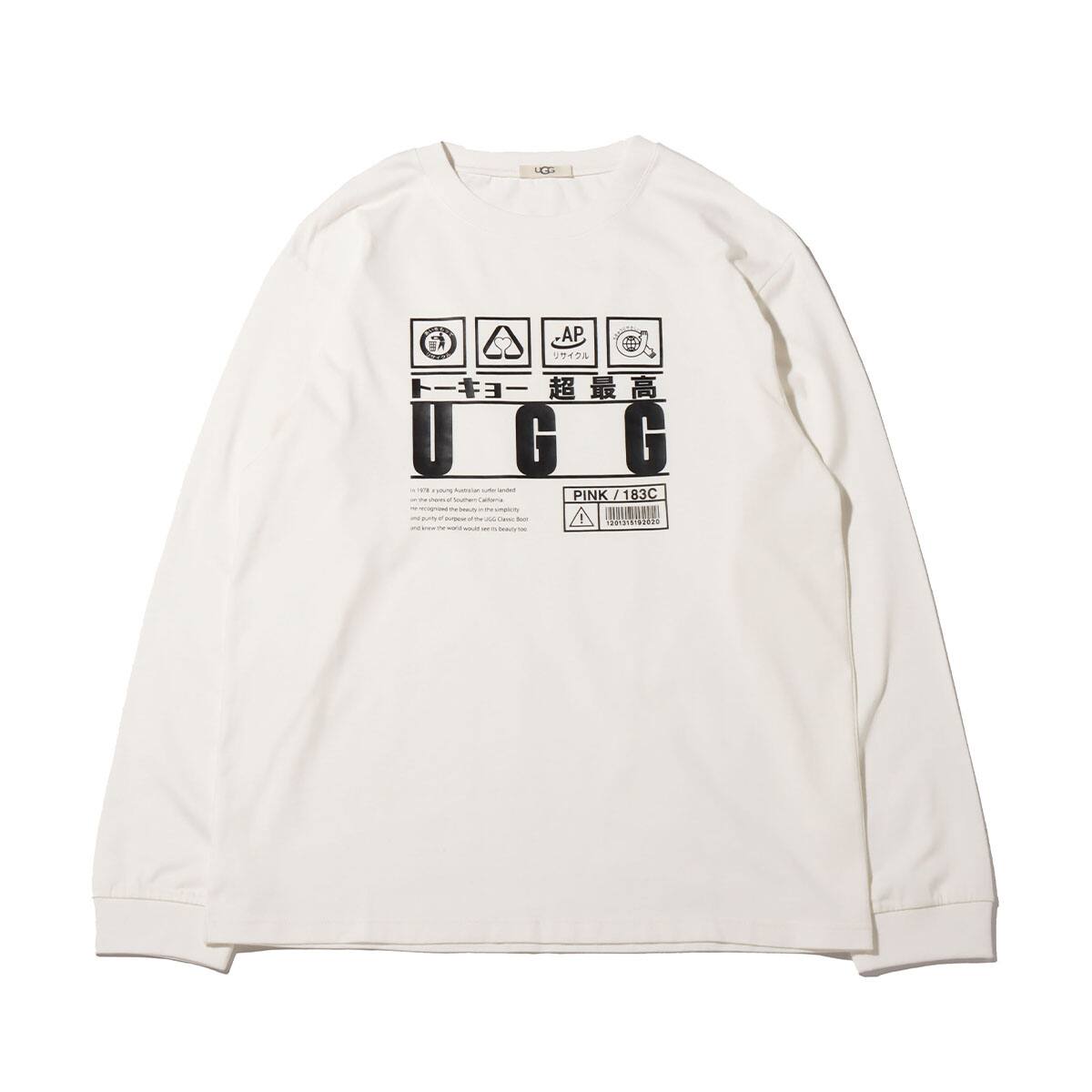 UGG PEPRESENT LS TEE WHITE 20SS-S_photo_large