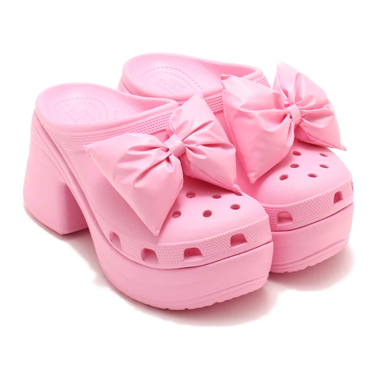 crocs Siren Bow Clog Pink Tweed 24SS-I クロックス サイレン ボウ 