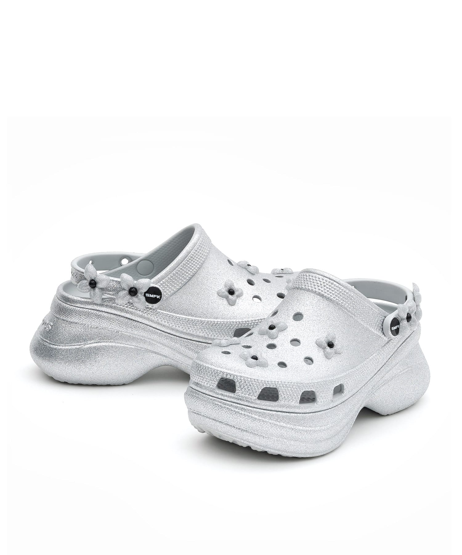 crocs SMFK X Crocs Bae Clog Siliver Glitter のメイン画像
