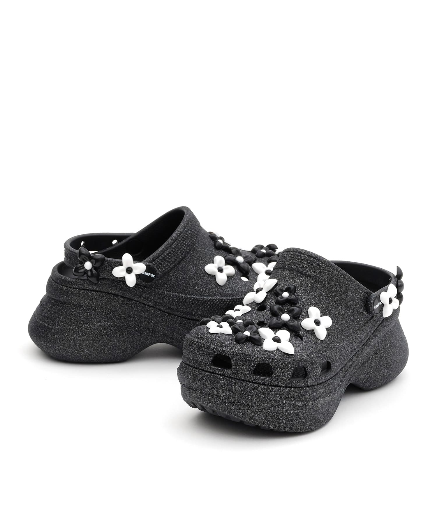 crocs SMFK X Crocs Bae Clog Black Glitterのメイン画像