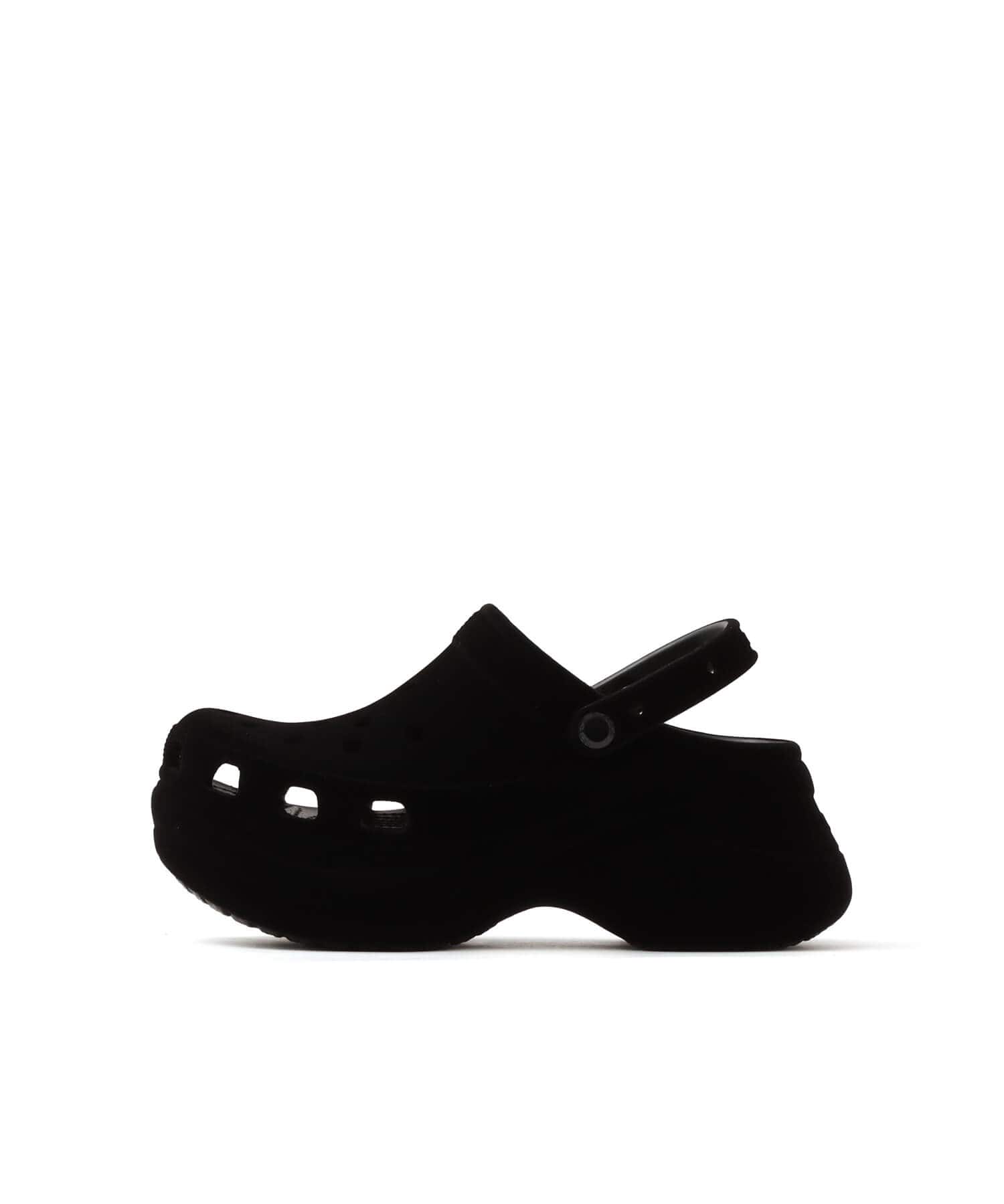 crocs Bae Velvet Clog Blackのメイン画像