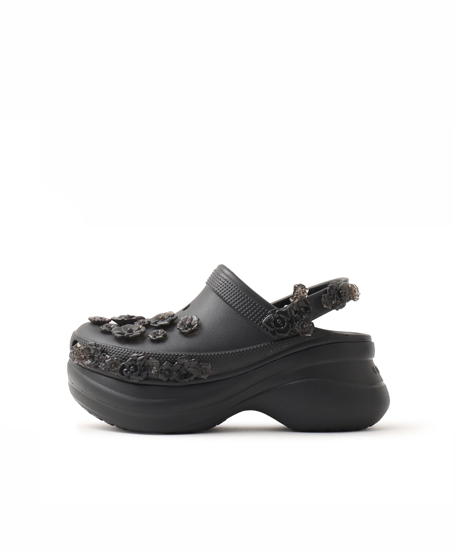 crocs Bae Translucent Floral Clog Blackのメイン画像