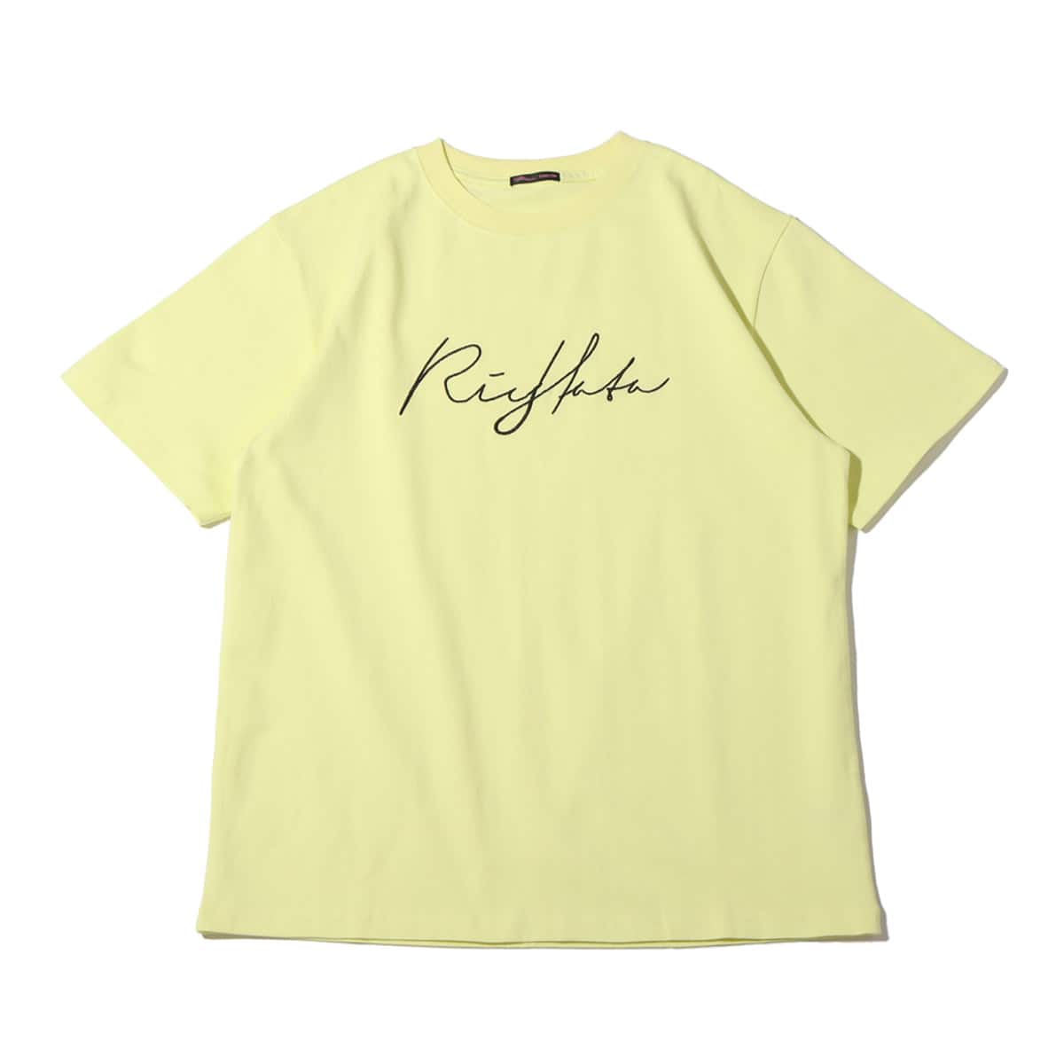 atmos pink RIEHATA × atmos pink ロゴ刺繍 BIG Tee YELLOWのメイン画像