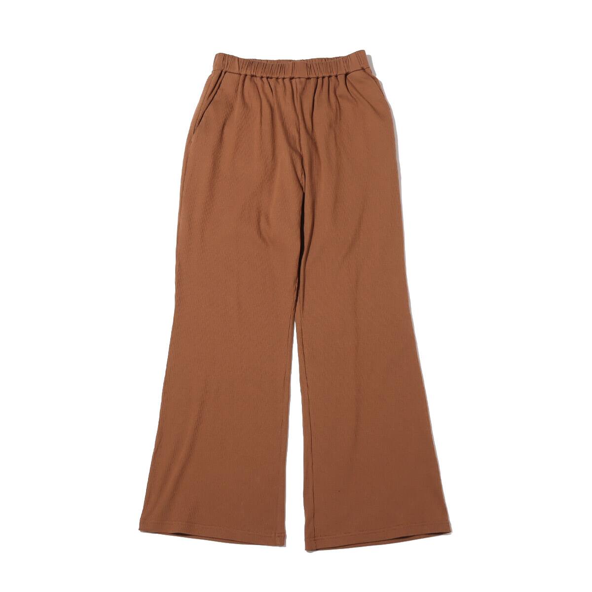 UGG バックポケットロゴ リブロングパンツ BROWN 21SS-I_photo_large