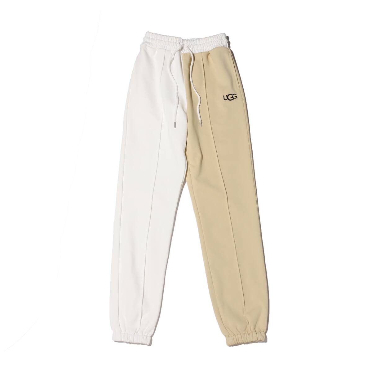 UGG 配色 センタータック スウェットパンツ WHITE×BEIGE 21SS-I_photo_large