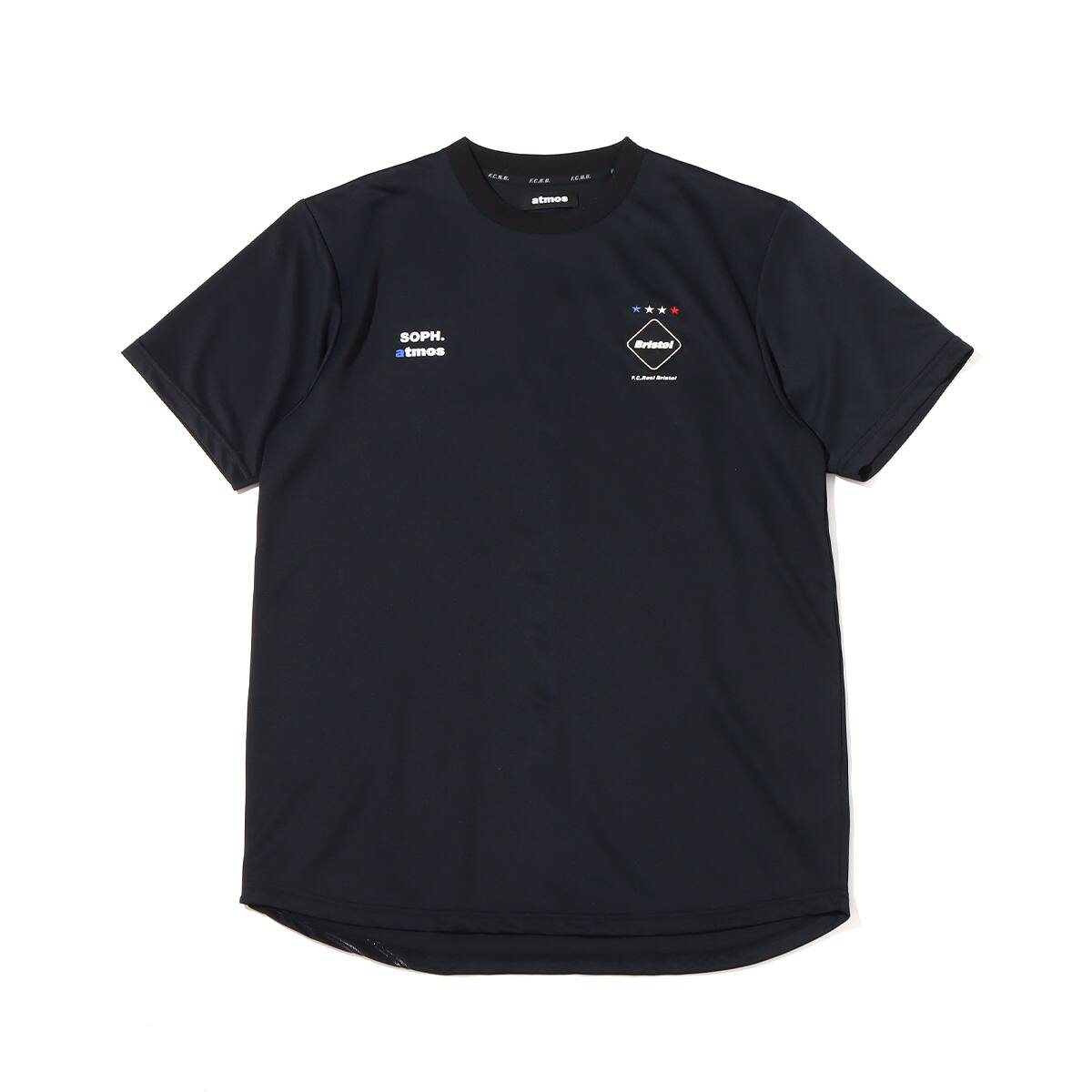 セール人気SOPH atmos×F.C.R.B. PRE MATCH TOP BLACK Tシャツ/カットソー(半袖/袖なし)