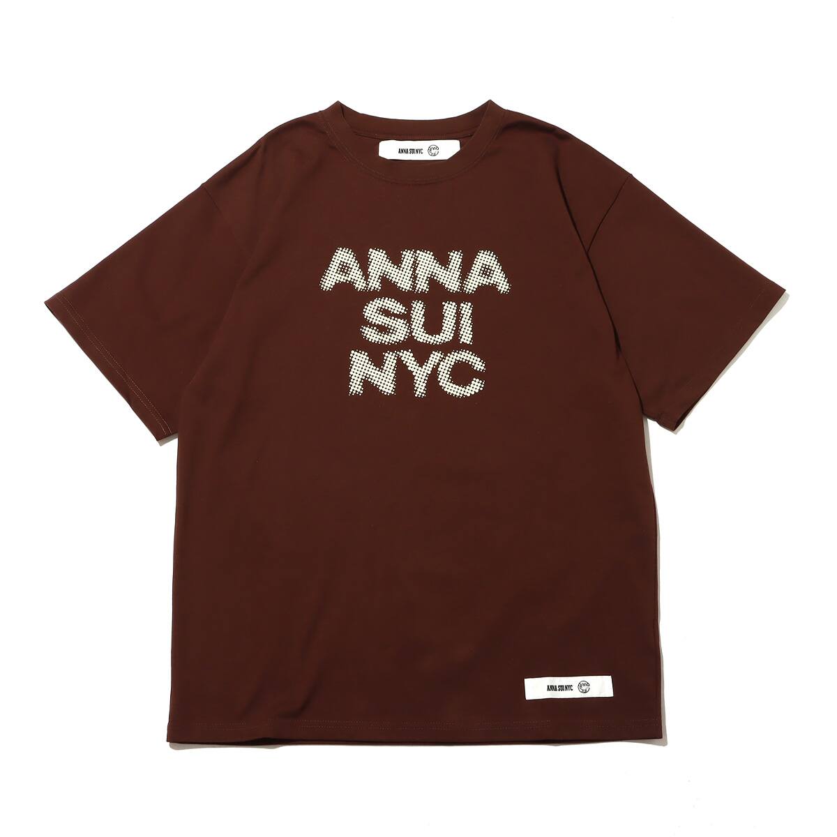 ANNA SUI NYC 発泡 ロゴTシャツ BROWN 22FA-I_photo_large