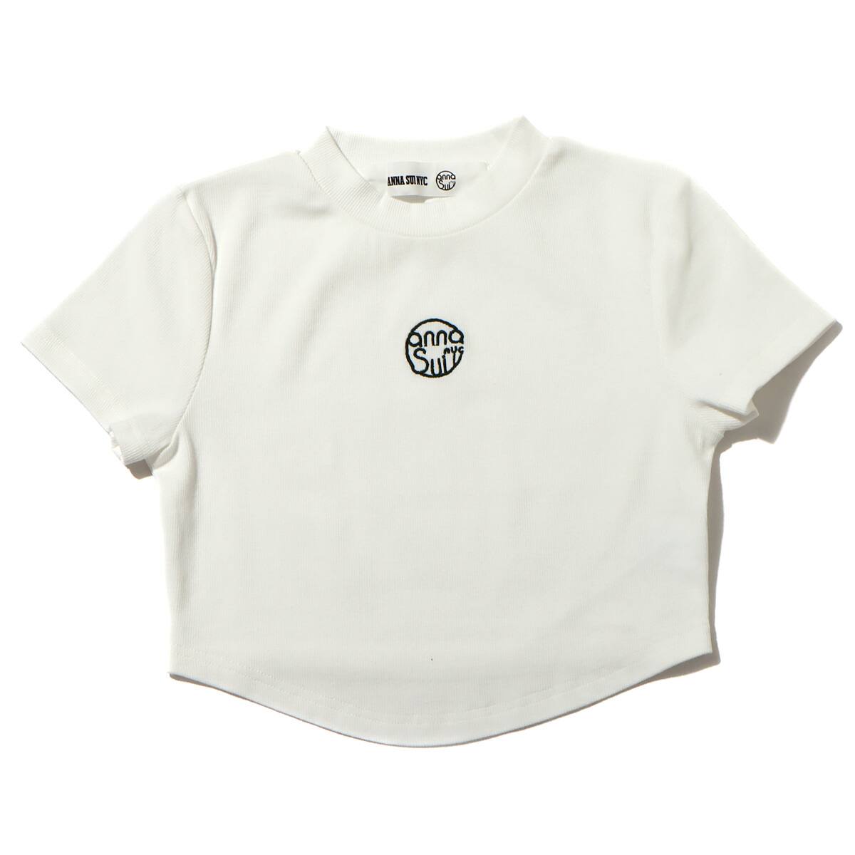 ANNA SUI NYC サークルロゴ チビTシャツ WHITE 22FA-I_photo_large