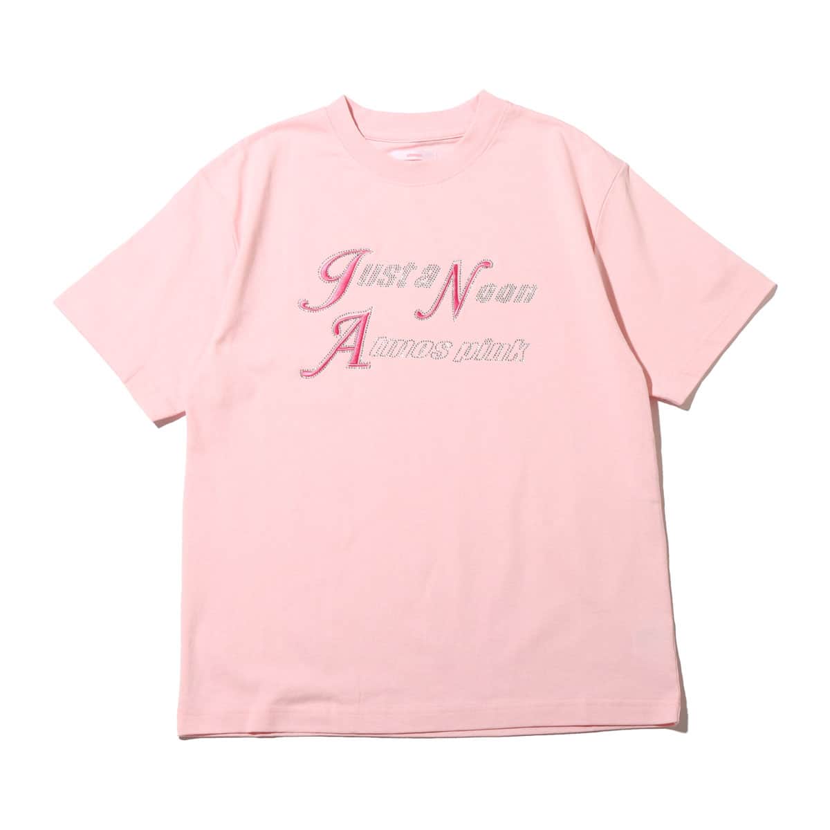 atmos pink JUST A NOON × atmos pink ラインストーンロゴTシャツ PINK 22FA-I_photo_large