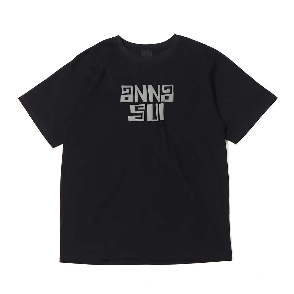 ANNA SUI Archive 発泡 ロゴTシャツ BLACK 22SU-I