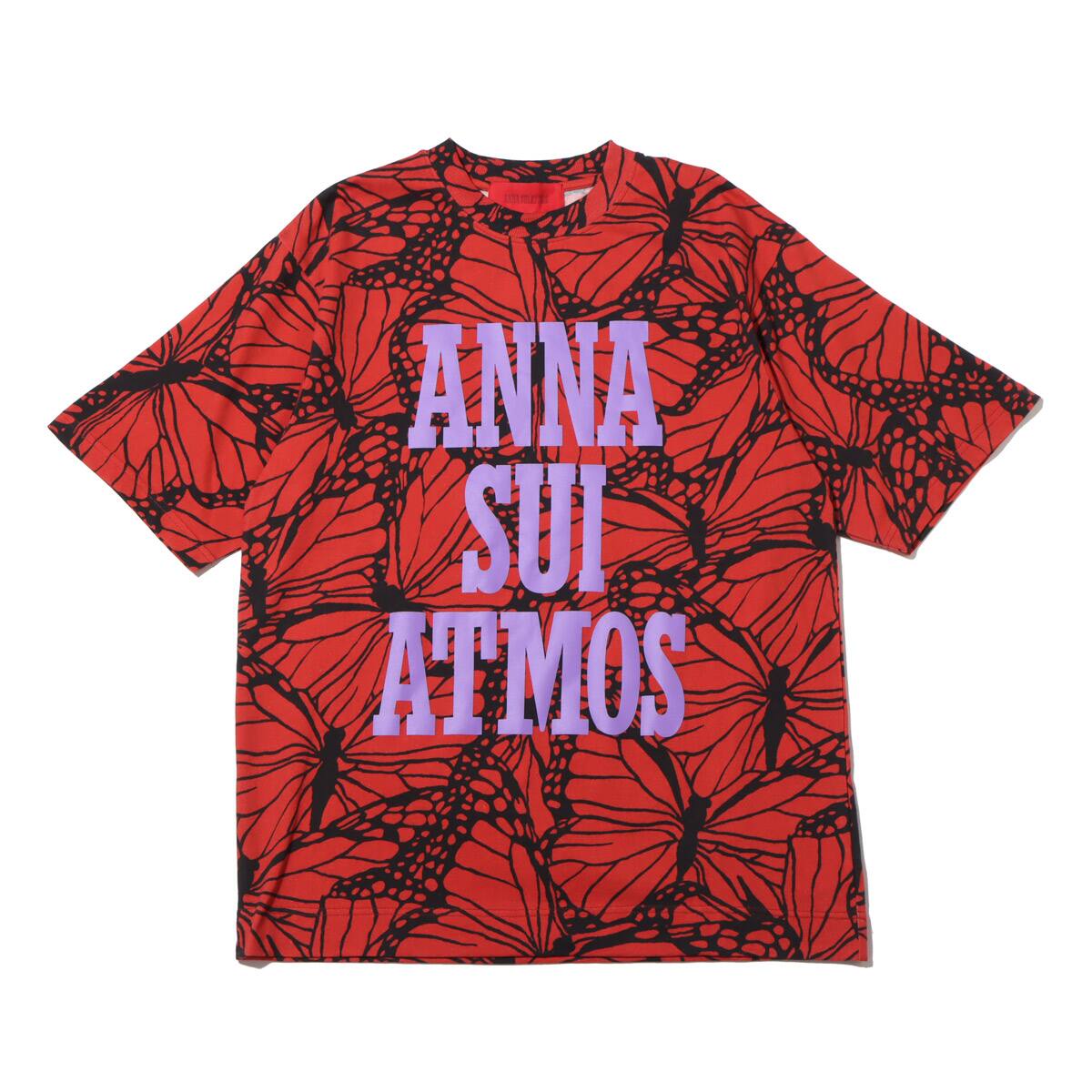 ANNA SUI ATMOS 総柄BIGTShirt REDのメイン画像