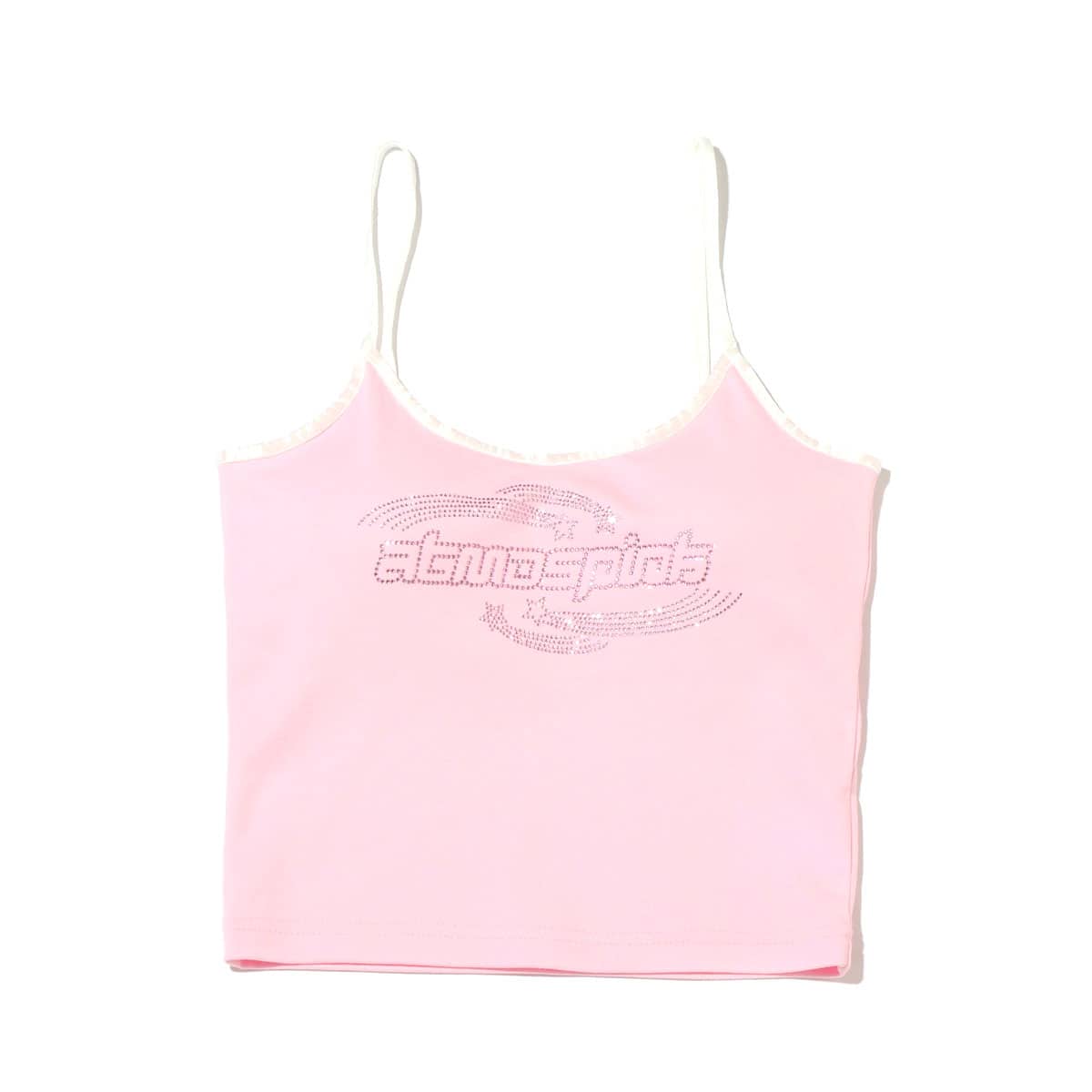 atmos pink ラインストーン ロゴキャミソール PINKのメイン画像