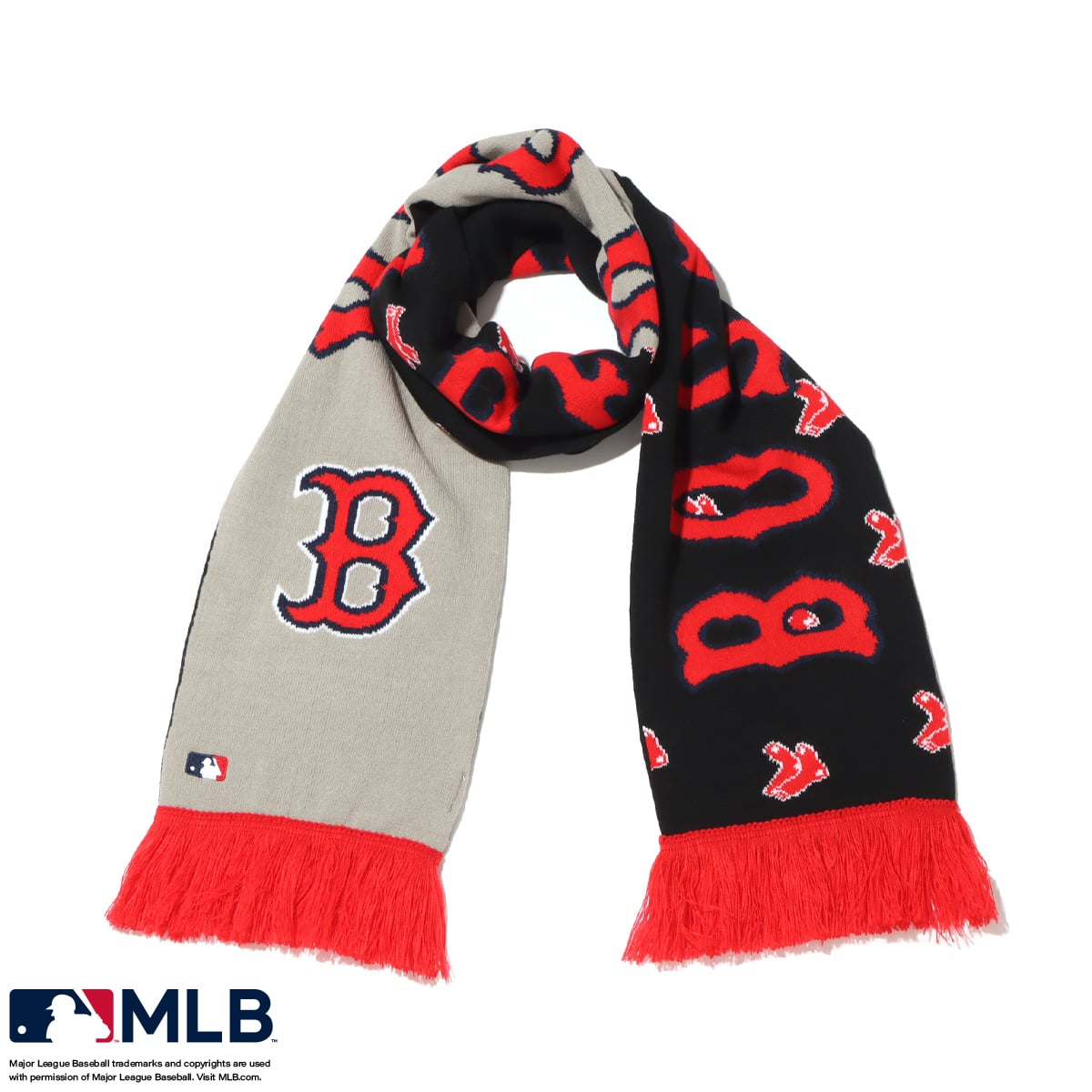 MLB Knit Stole RED 23HO-S_photo_large