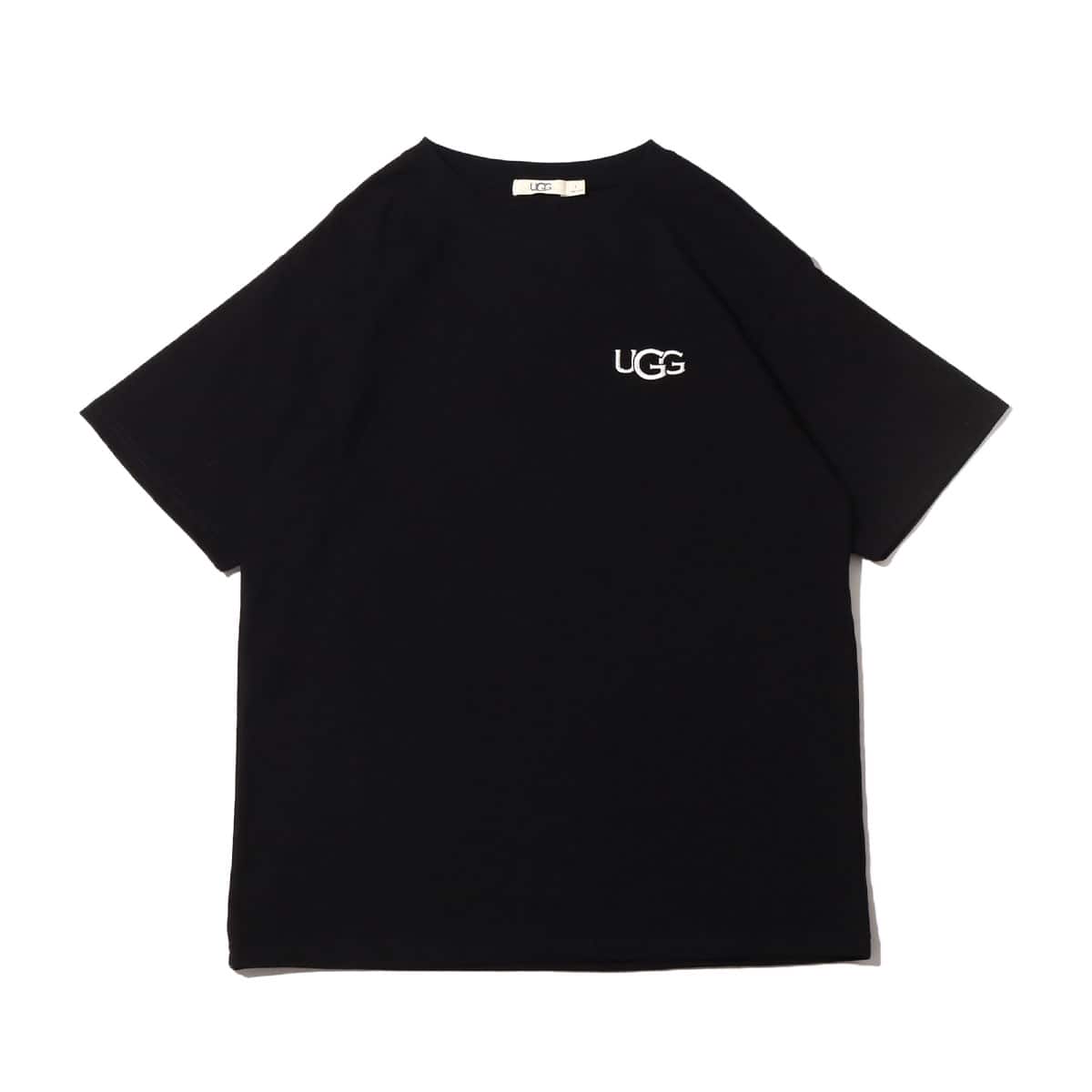 【champion REVERSE WEAVE】ロゴ刺繍Tシャツ黒SM23