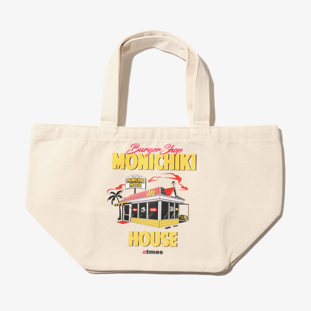 atmos pink x MONICHIKI HOUSE ATMONI TOTE BAG IVORY