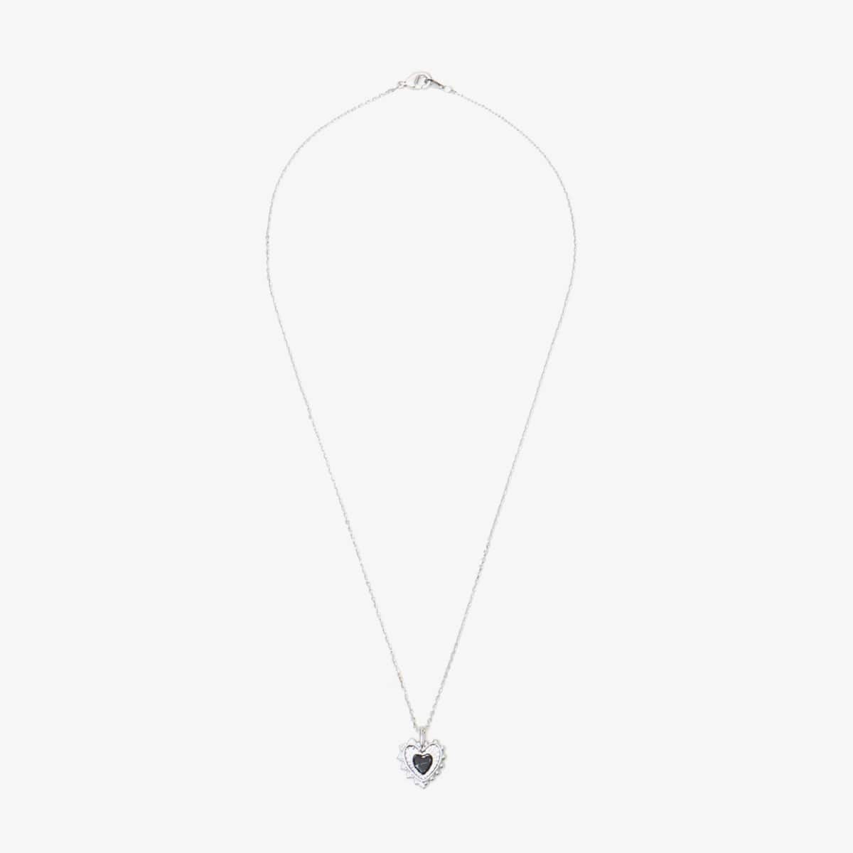 atmos pink Heart Necklace SILVER のメイン画像