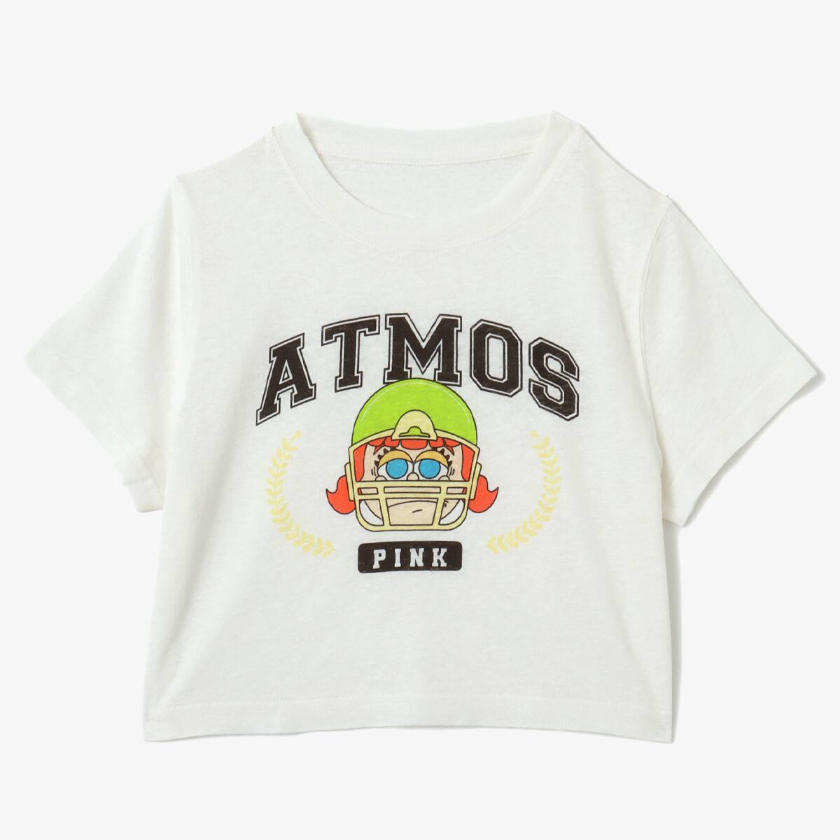 atmos pink x LiLi “Grumpy(C)”Cropped T-shirt WHITE のメイン画像