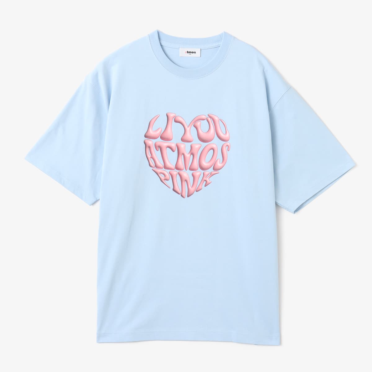 atmos pink x Liyuu Heart Logo T-shirt BLUE