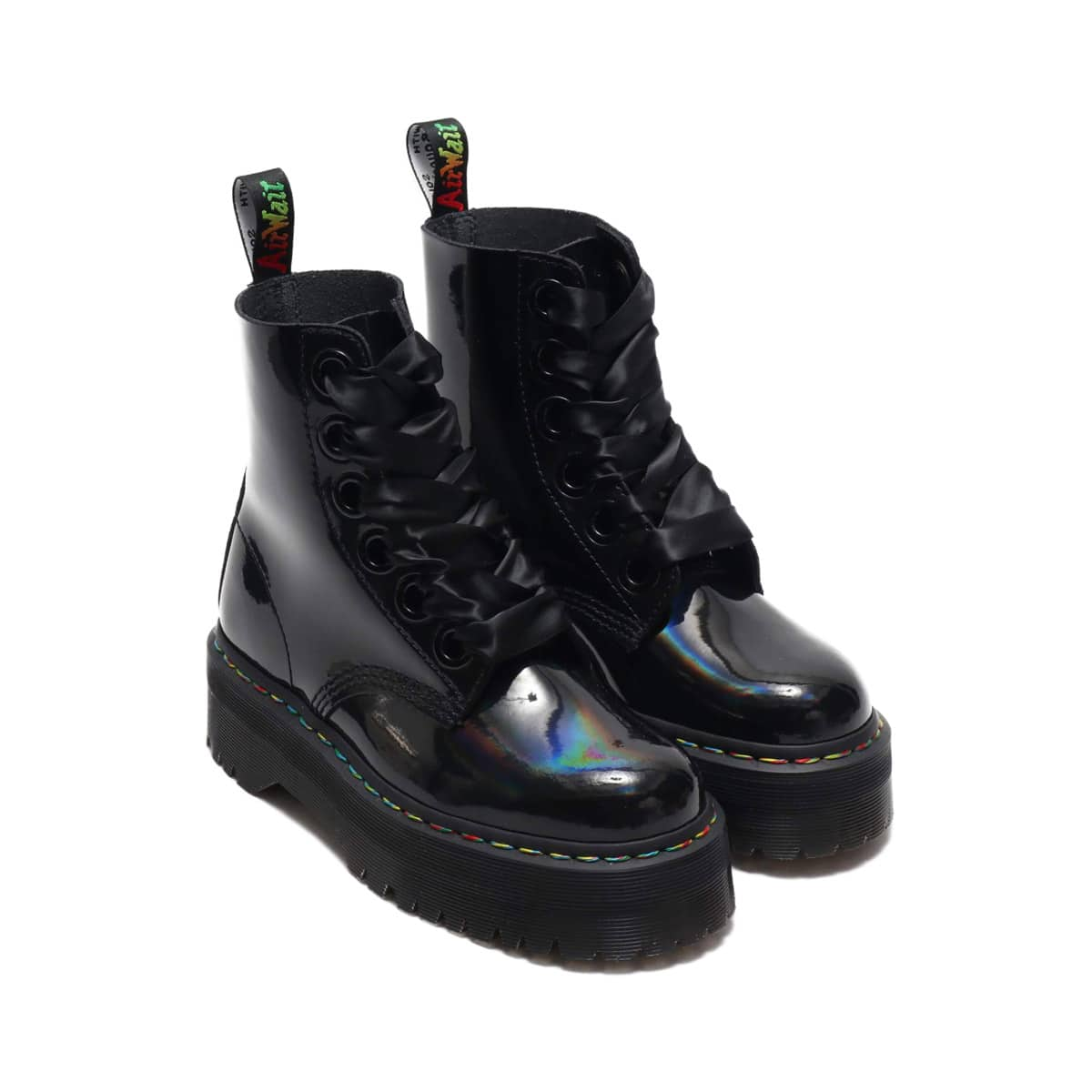 Dr.Martens QUAD RETRO MOLLY BLACK RAINBOW 19FW-S