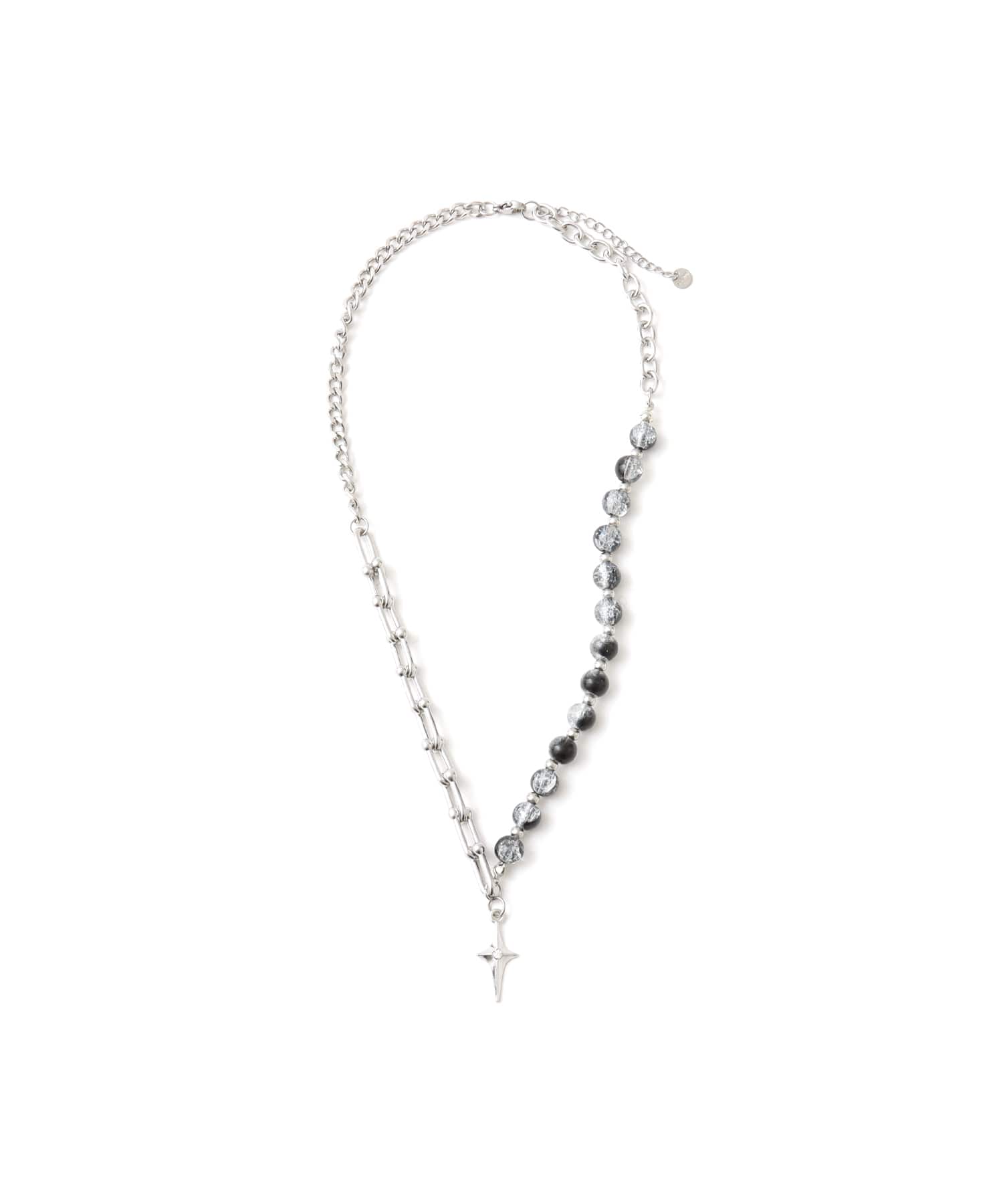 atmos pink Asymmetry Mix Chain Necklace SILVERのメイン画像