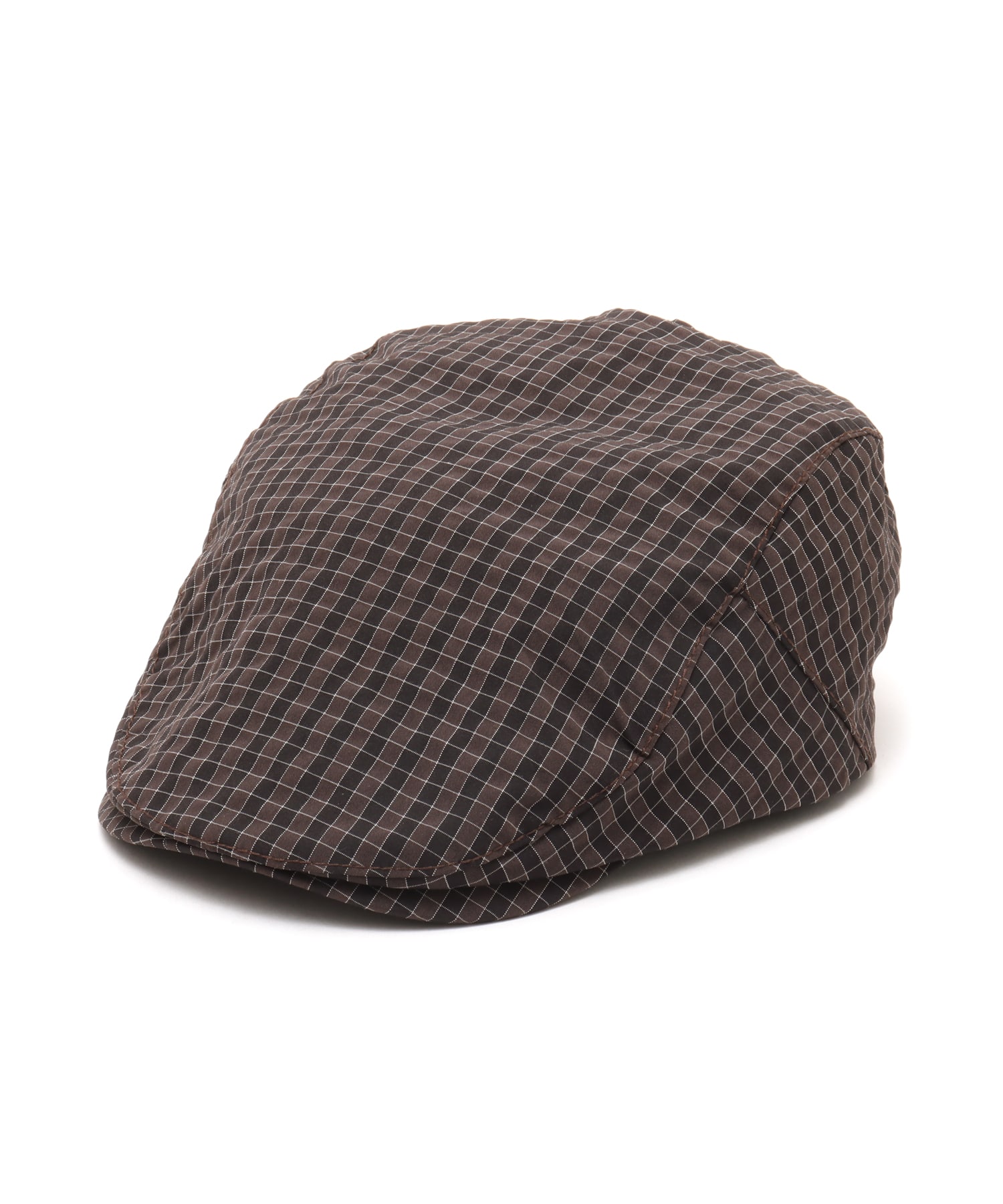 atmos pink Check Hunting Cap BROWNのメイン画像