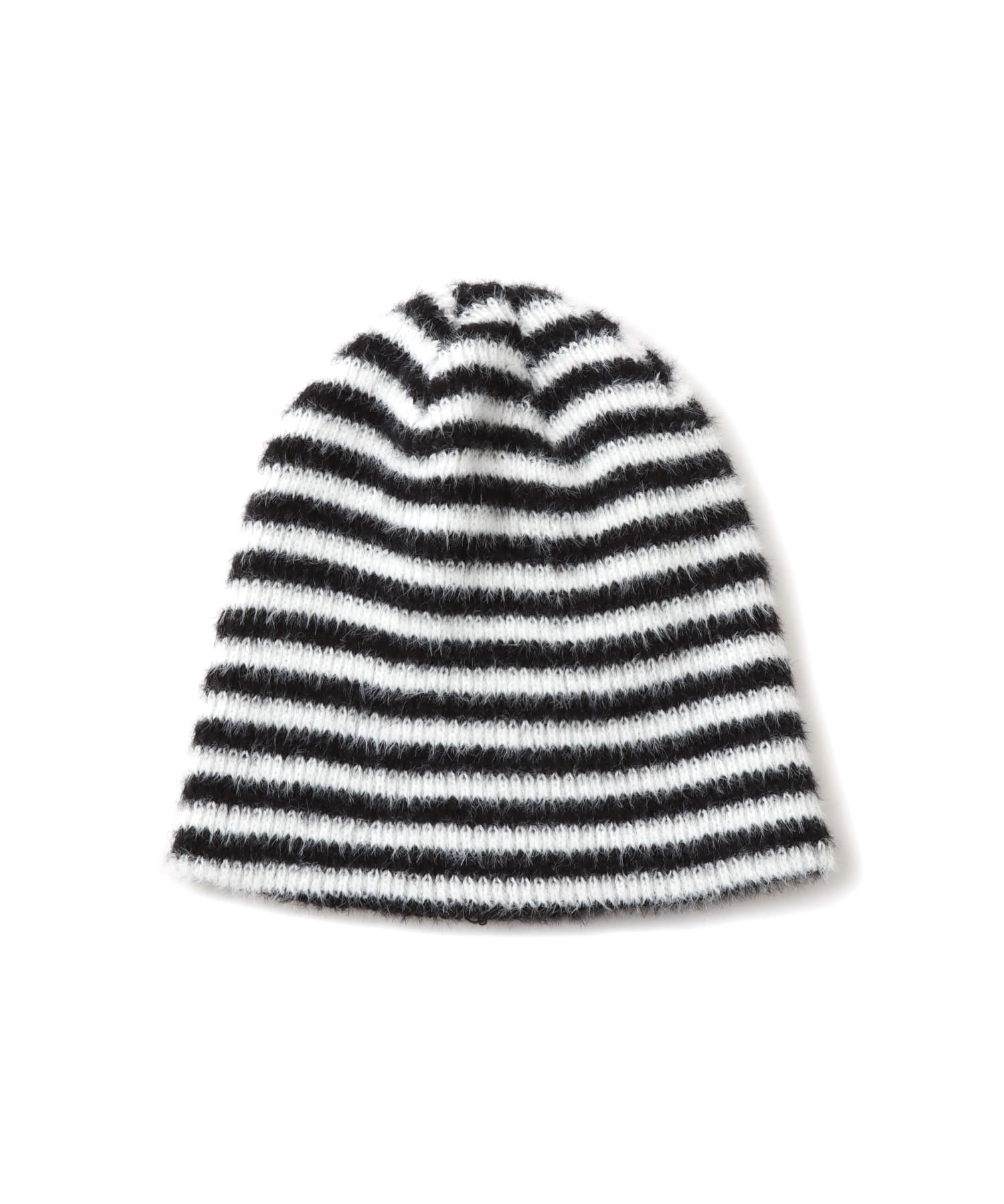 atmos pink Stripe Knit Beanie BLACKのメイン画像