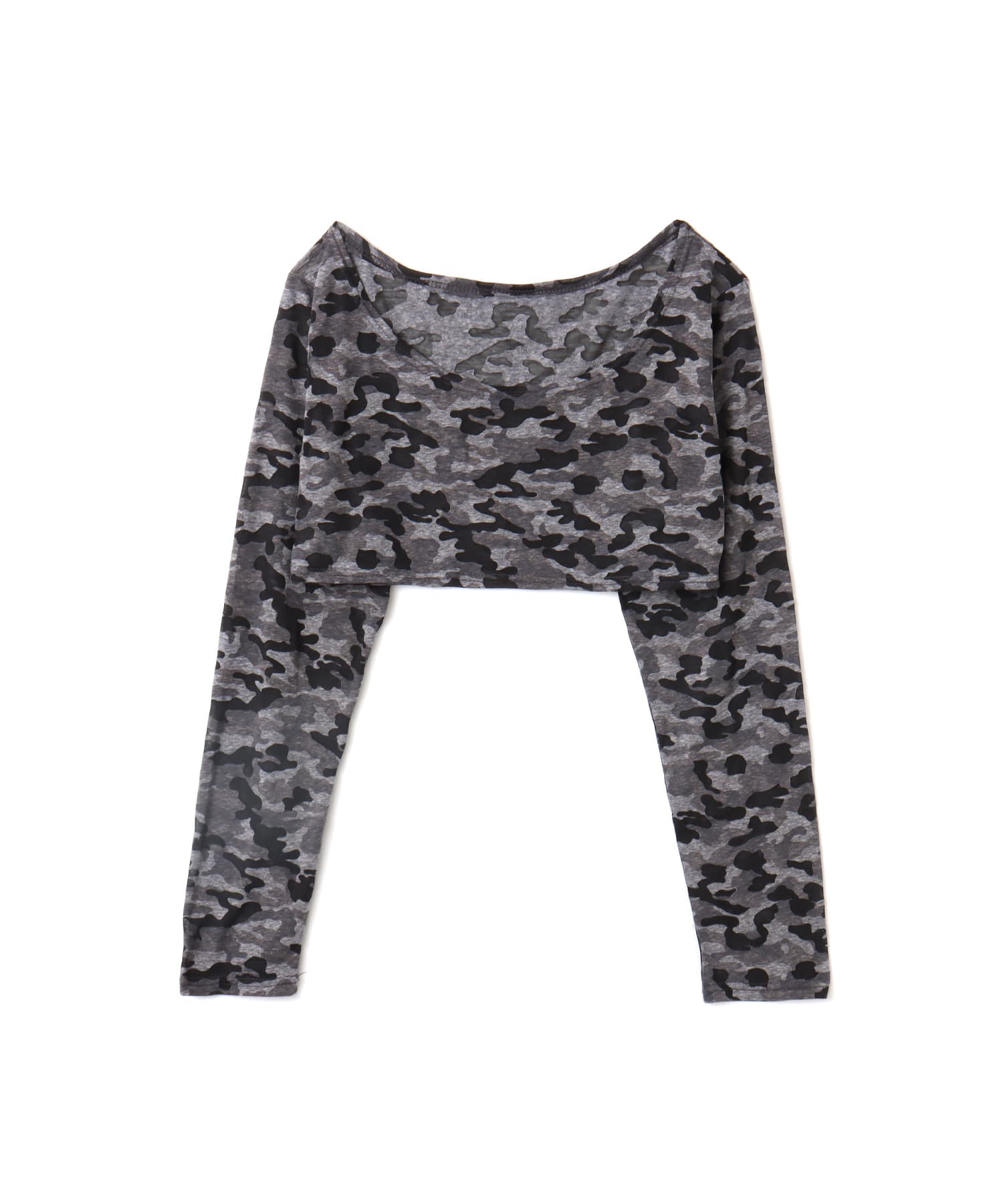 atmos pink Cropped Camouflage Tops GRAYのメイン画像